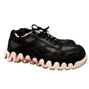 Reebok Womens Zig Pulse Work Black Work and Safety Shoes 9.5 Medium (B,M)